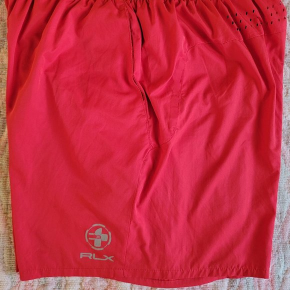 Ralph Lauren RLX Lined Swim Trunks, Red, Size XL, Pre-owned - Picture 4 of 11